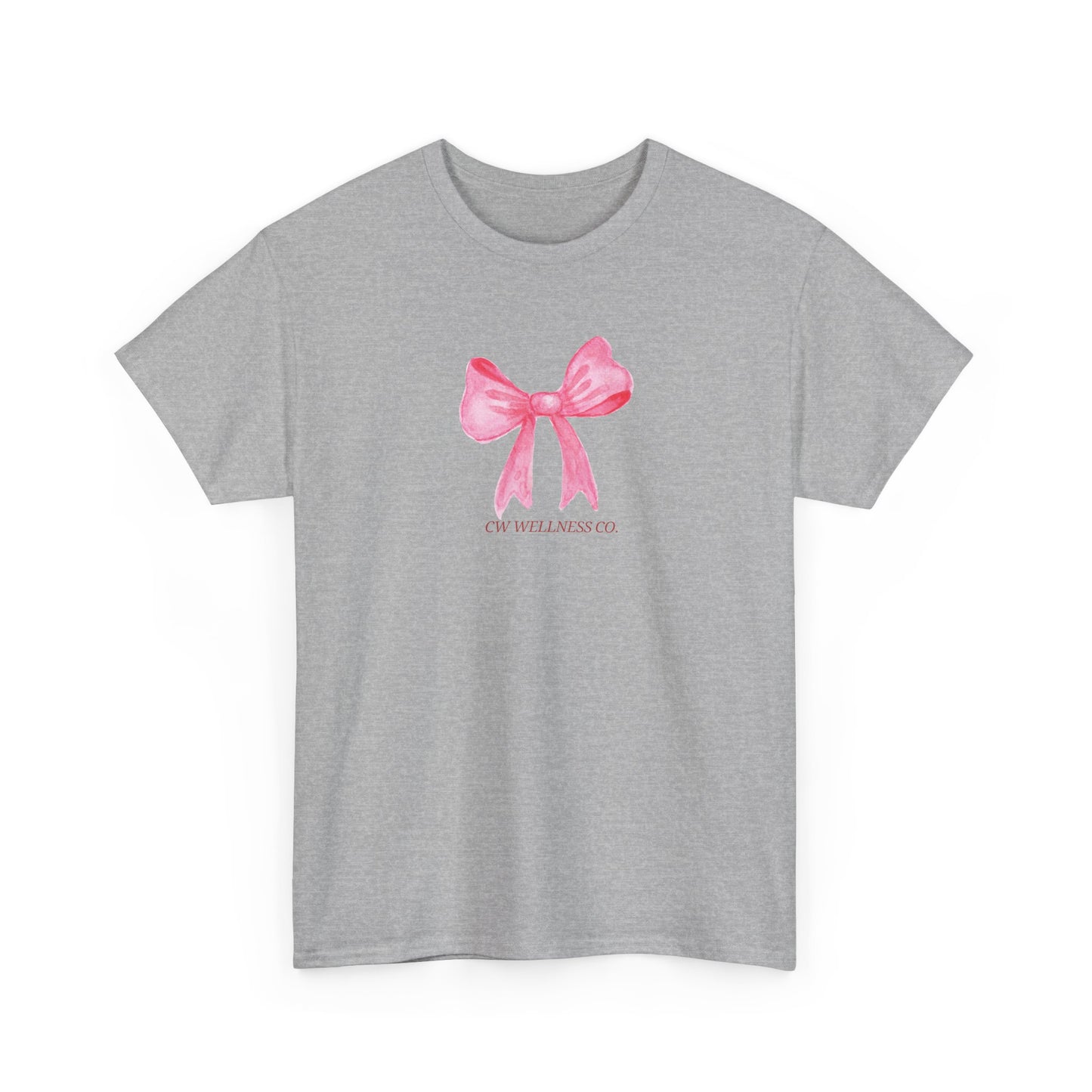 Pink Ribbon Bow Tee