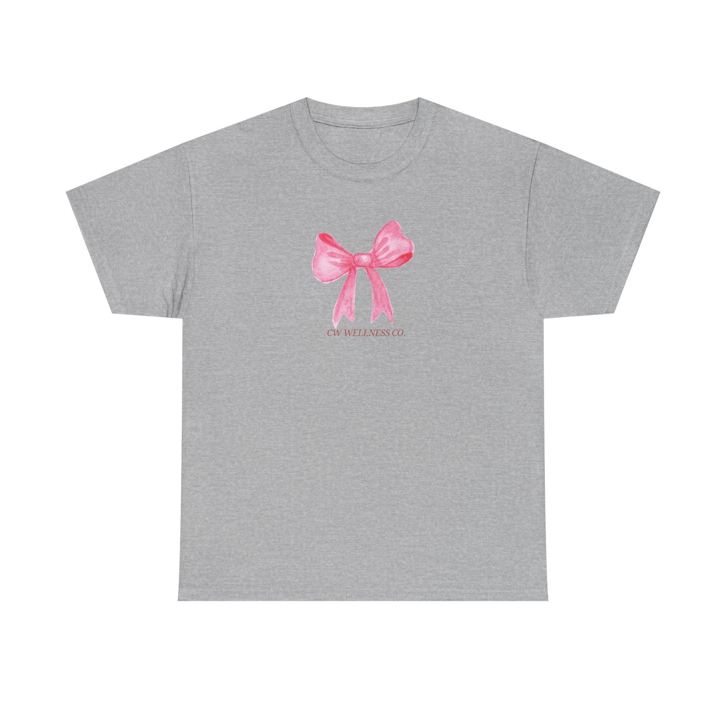 Pink Ribbon Bow Tee