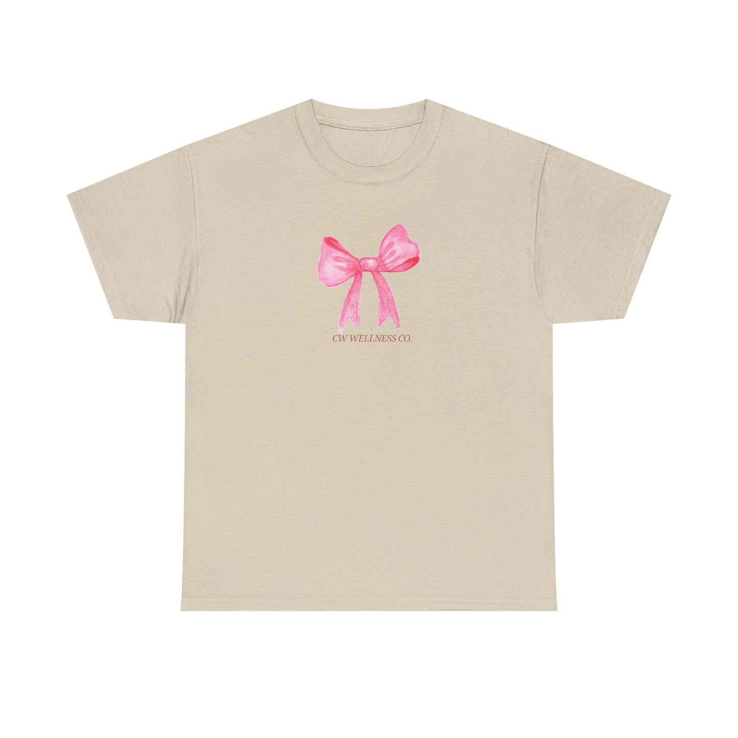 Pink Ribbon Bow Tee