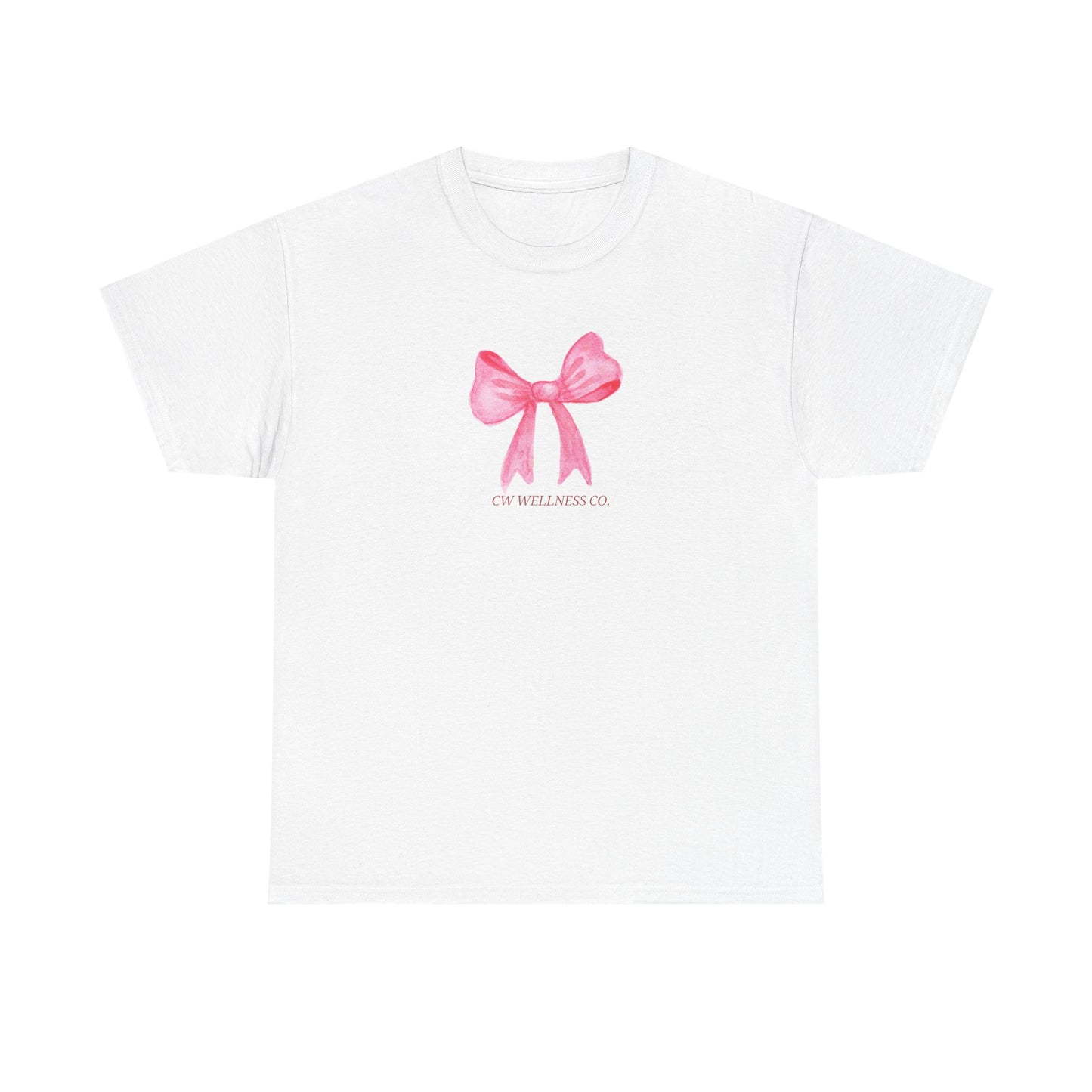 Pink Ribbon Bow Tee
