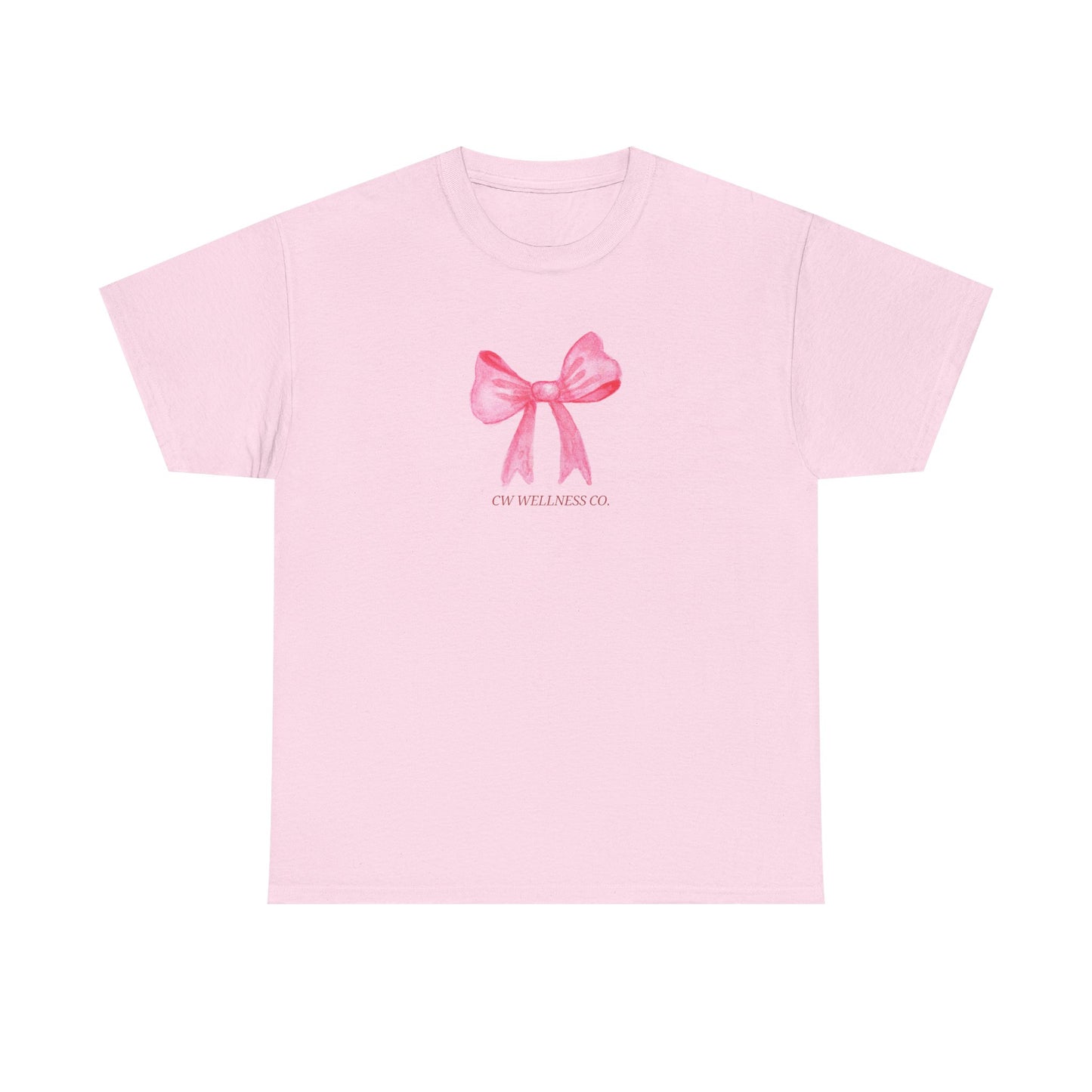 Pink Ribbon Bow Tee