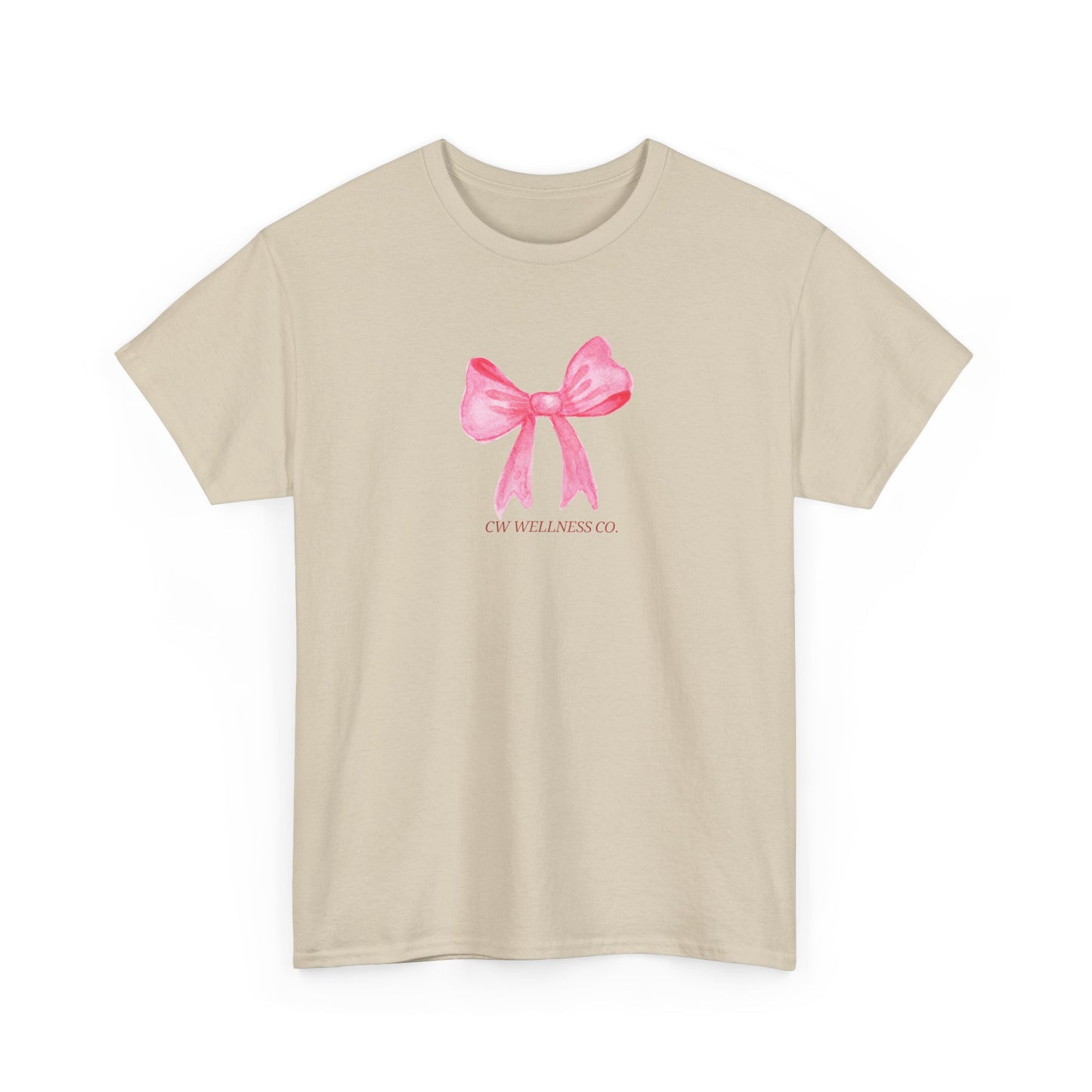 Pink Ribbon Bow Tee